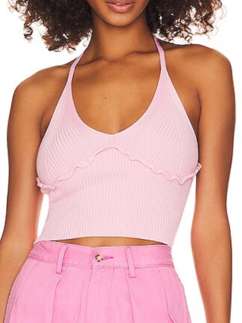 Majorelle Sanyia halter top in pink